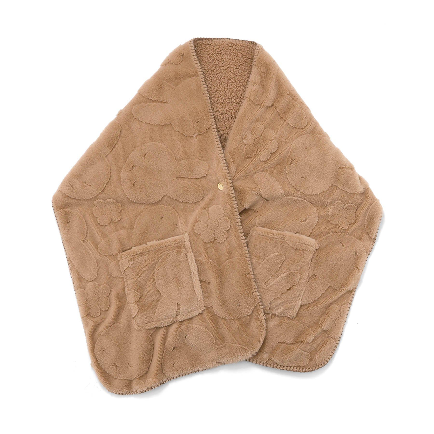 

Миффи Карманный плед (коричневый)