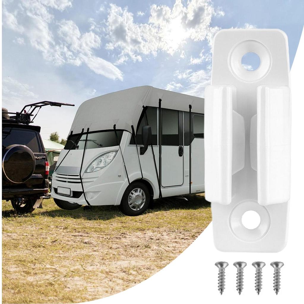 RV Awning Crank Bracket Parasols Storage Rack With Mounting Screws RV Awning Hand Crank Hanger For Shops Food Trucks Outdoor