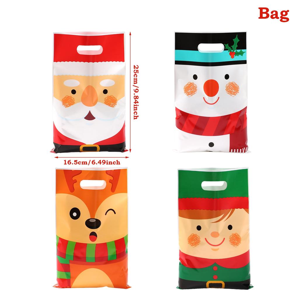 Sacs Cadeaux de Noël Décorations Joyeux Noël pour la Maison 2025 Navidad Natal Xmas Ornement Bonbons Biscuits Sacs Pratiques Nouvel An 2026