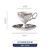 220ml Bone China Espresso Cup Saucer Sets Ceramic Black Tea Mug Saucer Afternoon Tea Coffee Cup Saucer Sets Couple Water Cups