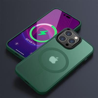 Luxury Magnetic for Magsafe Wireless Charging Phone Case for IPhone 14 13 12 11 Pro Max Plus Transparent Matte Shockproof Cover