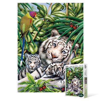 500 Piece Jigsaw Puzzle - White Tiger's Forest, Popular Korean Puzzle