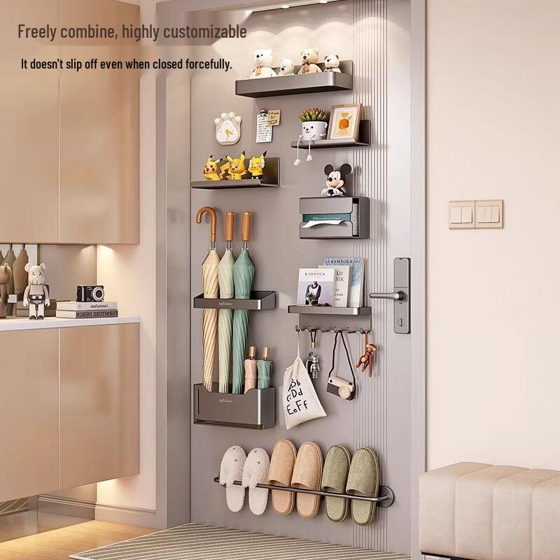 Handun Magnetic Entryway Storage Rack with Hooks