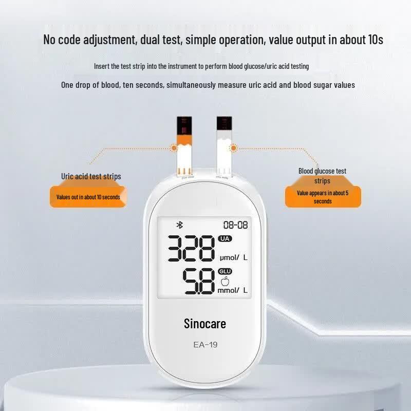 Yida Sanofi EA-19 Uric Acid & Blood Glucose Monitor Kit (CN version)