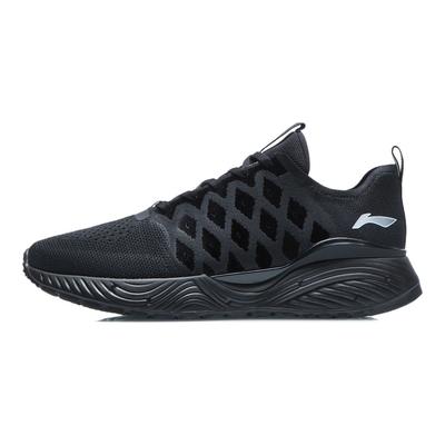 Li Ning Tejido Suave Tejido de Una Pieza Absorción de Impactos Antideslizante Resistente al Desgaste Transpirable Ligero Zapatillas Casuales Deportivas de Caña Baja para Hombre ARSR019-4