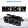 LCD Display Solar Power 4 Sensors Tire Pressure Monitoring System Auto Tester Security Alarm Set Smart Car TMPS Digital Test Kit