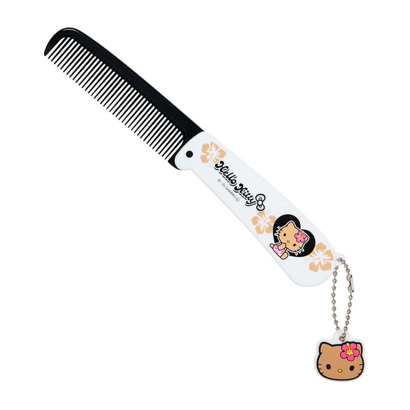 Sanrio Hello Kitty Front Hair Capsule Comb With Mascot ( White ) Japan NEW