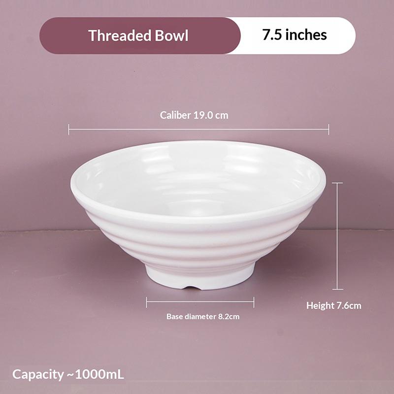 Melamine Noodle Bowl Household Plastic Tableware Restaurant Commercial Ramen Salad Bowl Thickened Not Easily Broken Soup Bowls
