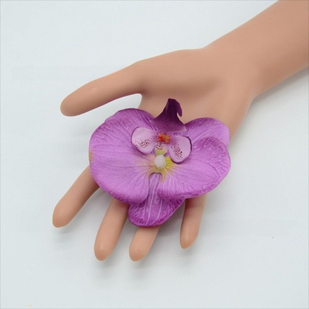 10 Stück Seidenmotte Orchidee Künstliche Blumen Kunstblume Phalaenopsis Blume Haarschmuck DIY Souvenir Geschenk Hochzeitsdeko