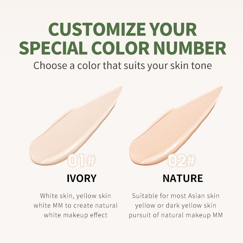 Aocado Foundation Liquid ist nicht leicht abzuschminken, Concealer, Ölkontrolle, Schweißprävention, langanhaltendes Make-up, Aufhellung des Hauttons