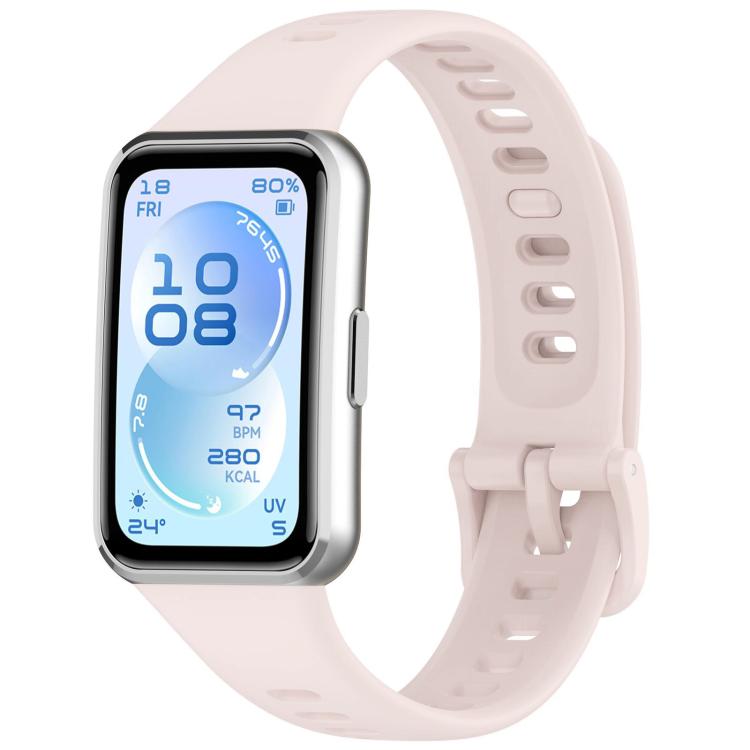 Smooth Solid‑Color Breathable Soft Silicone Replacement Watch Band Strap For Huawei Band 11 Pro / 11