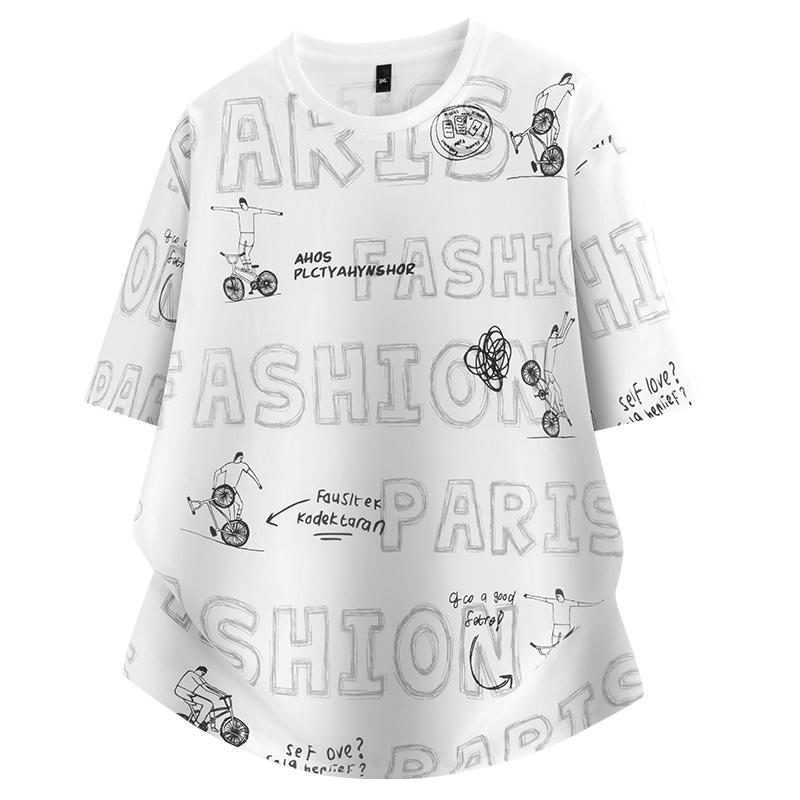 

Summer Round Neck Short Sleeved T-shirt Men s Casual Half Sleeved T-shirt Top Color Blocked Breathable T-shirt 5XL