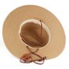 Weaving Straw Hat for Adult Beach Getaways Straw Weaving Hat Breathable Adult Sunproof Hat with Adjustable Chin Rope