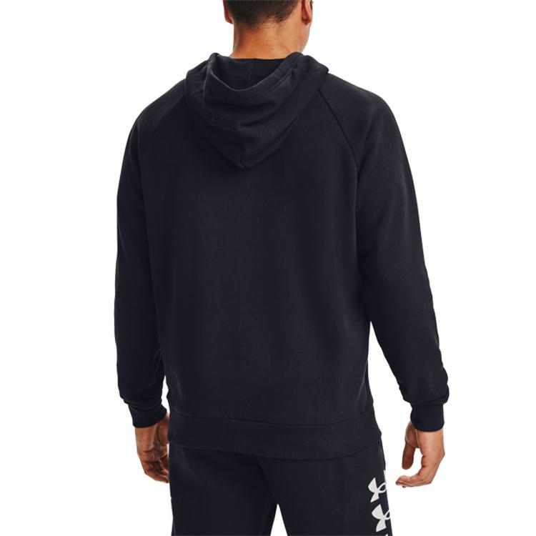 Under Armour Rival Sweatshirts Men's Black Hooded Moderate Regular 1357094-001