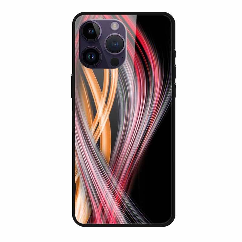 Tempered Glass Case For iphone 15 Pro Max Case Hard Glass Back Cover Soft TPU Bumper For iphone 16 Pro Max Phone Case 16Pro Max