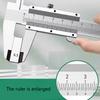0-150mm Professional Industrial Vernier Calipers Carbon Steel Precision Measurement Four Use Metric Precision Carpenter Tools