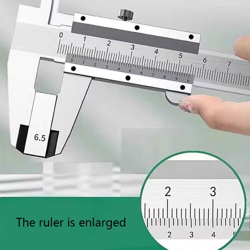 0-150mm Professional Industrial Vernier Calipers Carbon Steel Precision Measurement Four Use Metric Precision Carpenter Tools
