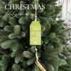 Themed Christmas Pattern Wooden Pendant With Clip Holiday Home Decoration Props