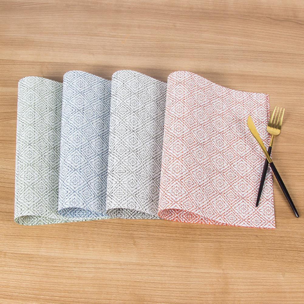 Buy Washable 45x30cm Dinning Bowl Pad Placemat Dish Table Insulation