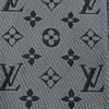 Great LOUIS VUITTON Scarf Escalp Logo Mania With fringe blue wool Women M75702 Used