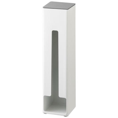 

Yamazaki Magnetic Freestanding Plastic Bag Storage Plate, White, Approx. W8 x D8 x H32.5cm, Plate 2908