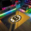 Design Boston Bruins Tappeto in Velluto di Cristallo Accogliente Non?Tappeto Stampato Antiscivolo per Camera da Letto Soggiorno Ingresso