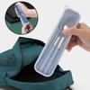3pcs/set Tableware Set Stainless Steel Chopsticks Fork Spoon Set Travel Flatware With Box Lunch Tableware Kitchen Accessories