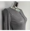 Korean Dongdaemun Sheer Slimming Long Sleeve Top for Women
