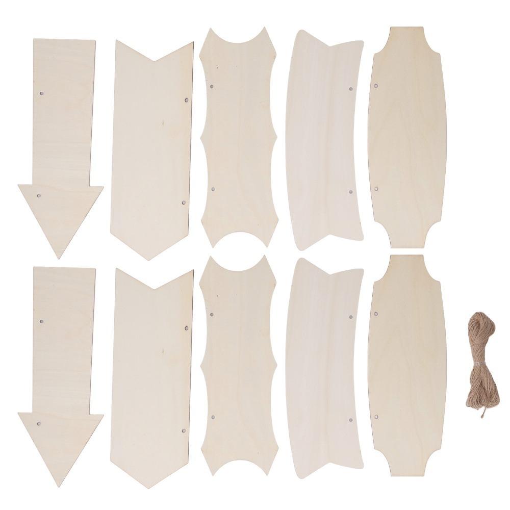

10pcs 11.0x4.3in Unfinished Wooden Arrow Wooden Pre-drilled Hole Blank Wood Plaque Blank With Hanging Rope Arrow Wall Decor светло-серый