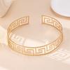 6Pcs Geometric Back Collar Bracelet Earrings Ring Arm Bracelet Women's Jewelry Fashion Set