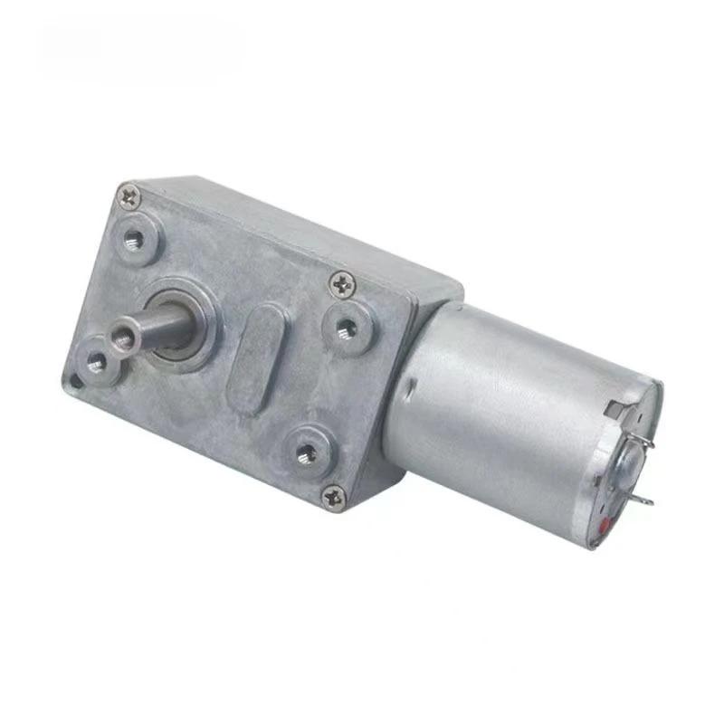 1 Stück Doppelwellen 6-24V Rückwärts Selbstverriegelnd Doppel-Ausgangswellen Mini-Untersetzungsgetriebe DC-Motor JGY-370 DC-Schneckengetriebemotor