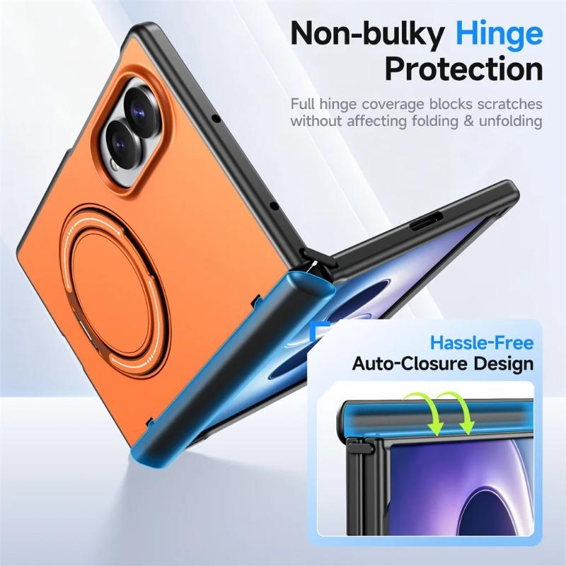 For Samsung Z Fold 8 7 Rotating Ring Holder For Magsafe Magnetic Case For Galaxy Z Fold8 Ultra Hinge Protective Shockproof Cover
