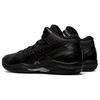 Asics Gel-Hoop V12 Round Toe Lace-Up Fabric Synthetic Leather Mid-Top Basketball Shoes Unisex Sneakers Black 1063A021-001