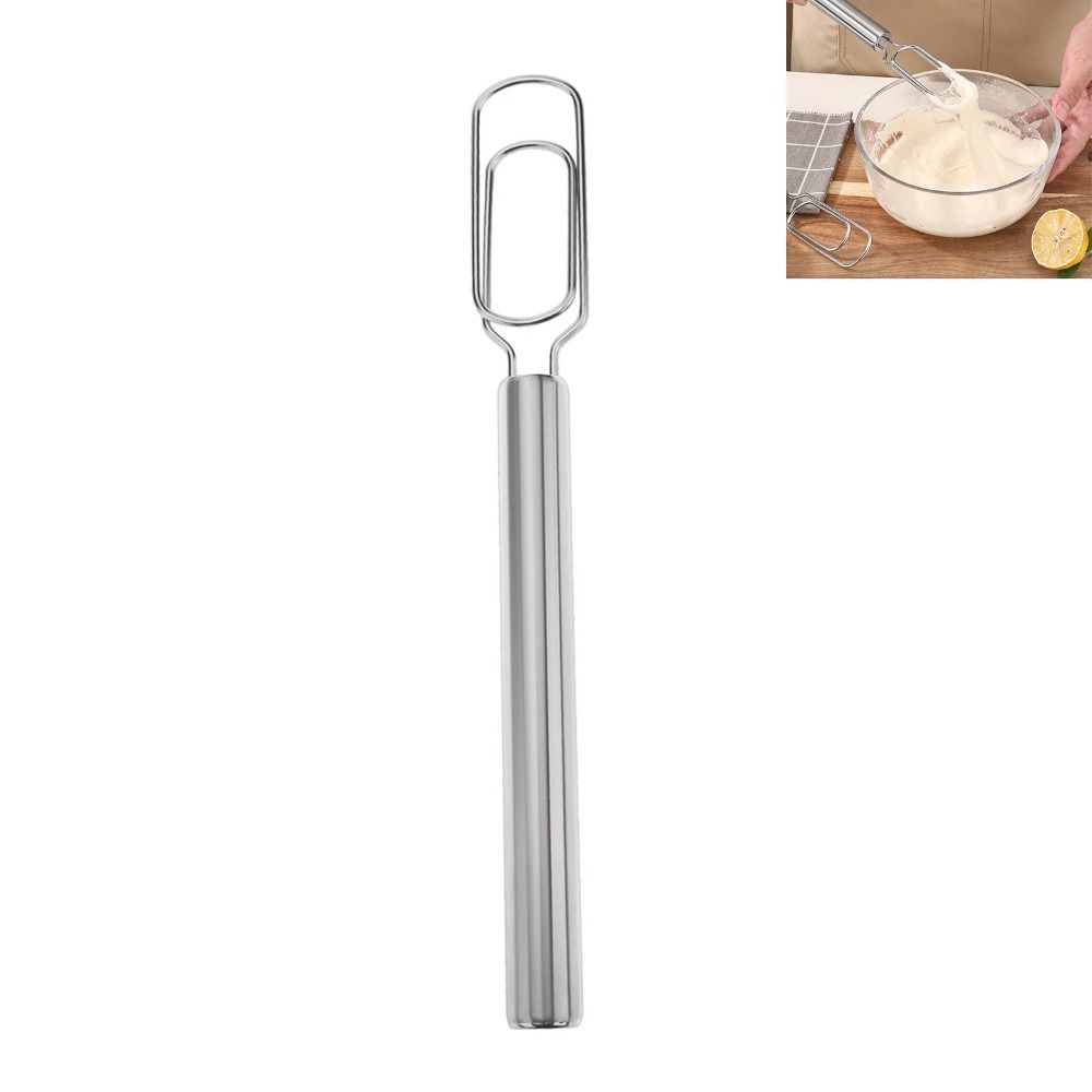 Rustproof Manual Dough Blender Stainless Steel Flour Whisk Powder Stirrer for Baking  Baking