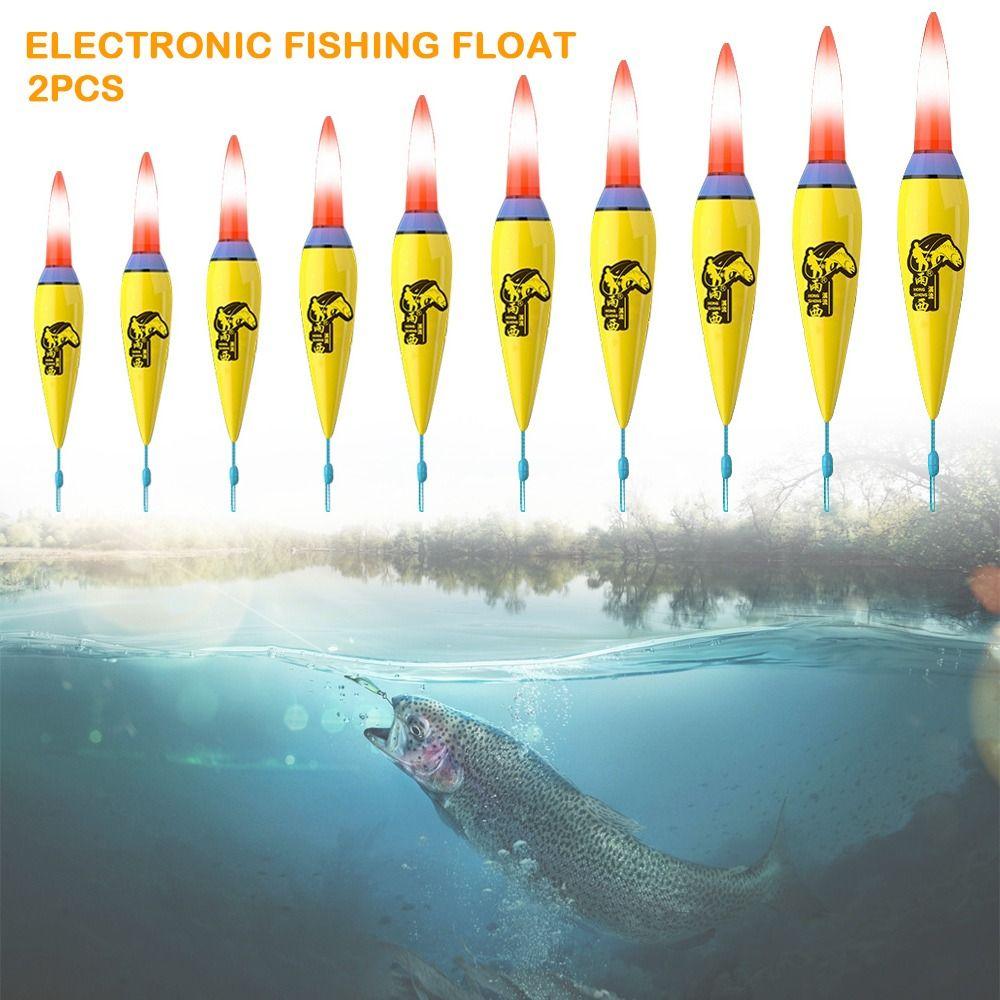 2PCS Led Light Float NO 311 battery Bobbers New Electronic Fishing float Night fishing
