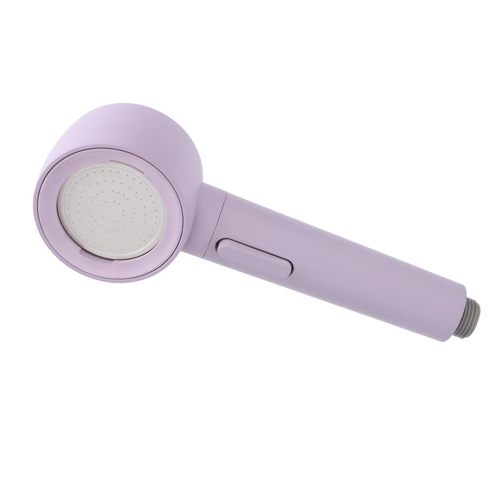 Filtered Shower Head Pressure Adjustable Multi Flowing Modes Anti Plugging Rain Showerhead Violet