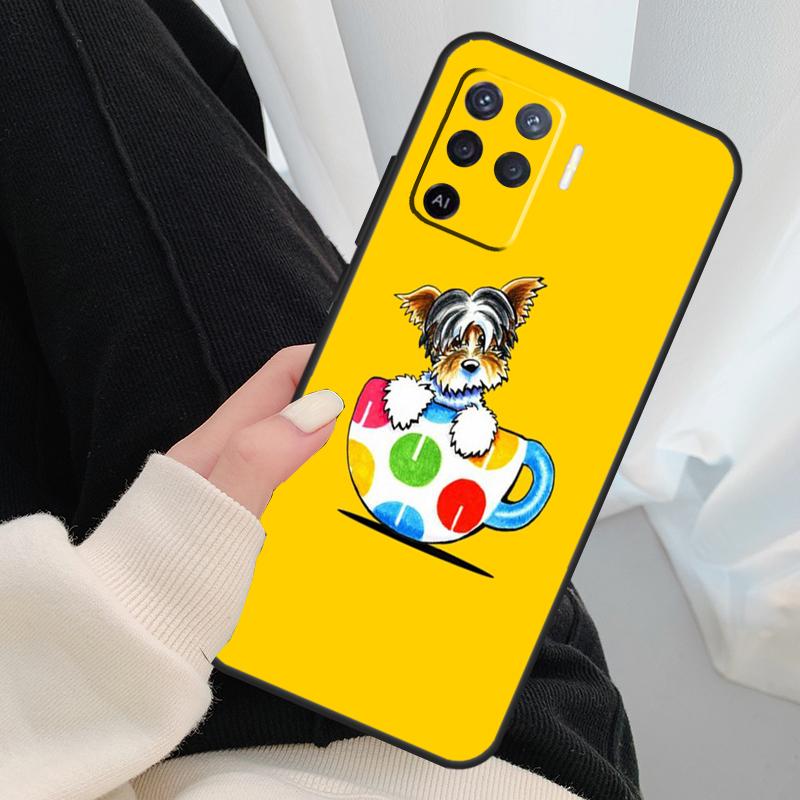 

Cute Yorkshire Terrier Case For Oppo A54 A74 A94 A18 A57 A17 A77 A38 A58 A78 A98 A80 A60 A40 A96 A76 A16 A15 A5 Pro OPPO A74 5G
