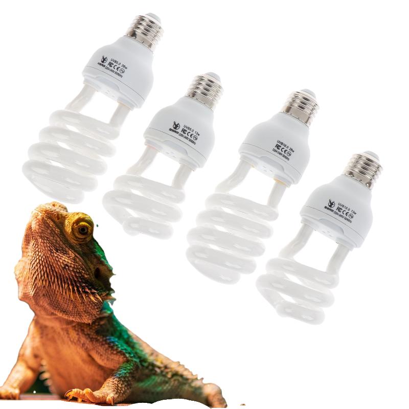 1 ks Lampy pro vyhřívání želv, ještěrek, hadů a plazů 13W/26W UV paprsky Energeticky úsporné světlo pro prohřívání terária 5.0 10.0 UVB lampa pro plazy