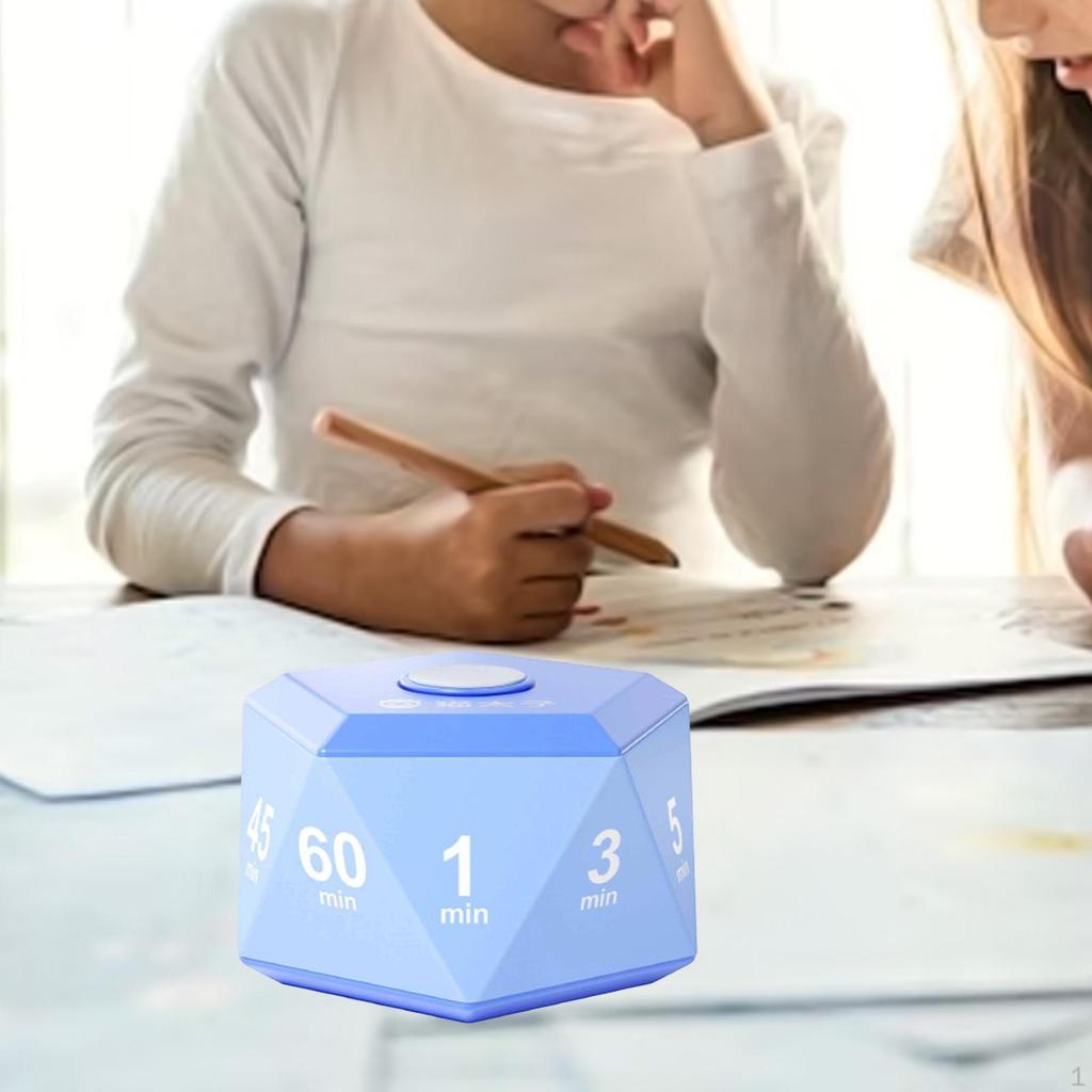 Barn Kube Timer Egendefinert Tidsenhet for Kjøkkenbruk Og Studiehåndtering 6,5x6,5x4,2cm