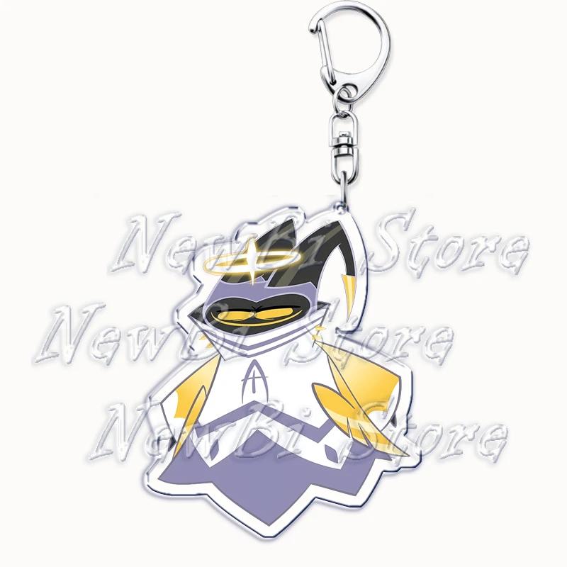 Cartoon Anime Series Helluva Blitzo Keychains Boss Keyring for Accessories Bag Pendant Key Chain Ring Jewelry Fans Friends Gifts
