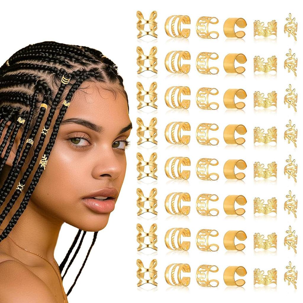 48 Pcs Dreadlock Hair Rings - European & American Hot Selling Style