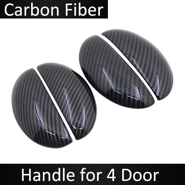 Black Carbon Fiber Door Handle Cover for Citroen C1 MK1 2005~2013 2009 2010 2011 2012 Car Accessories Stickers Trim Set Chrome