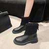 Low-heeled Shoes, Women's Shoes, New Fleece Versatile, Short and Slim Boots
