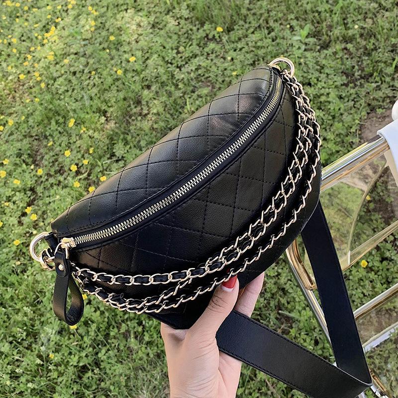 Bag Women's New High-end Texture Niche Summer Broadband Messenger Bag Breast Bag Fanny Pack