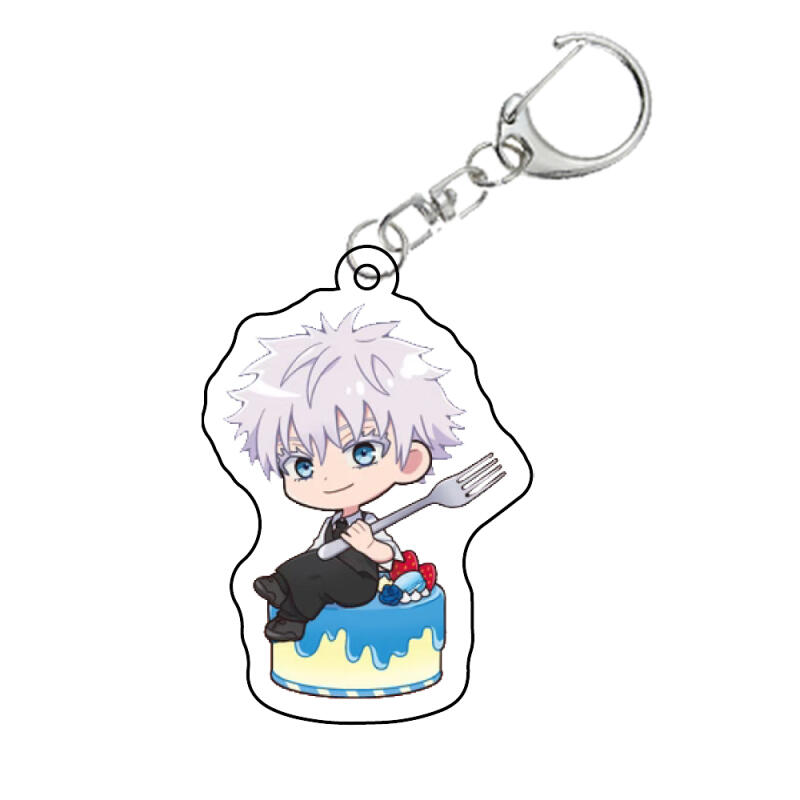 Anime Acrylic Key Buckle for Jjk Kinji Hakari Fumihiko Takaba Nobara Kugisaki Choso Q Version Backpack Pendant Peripheral Gift