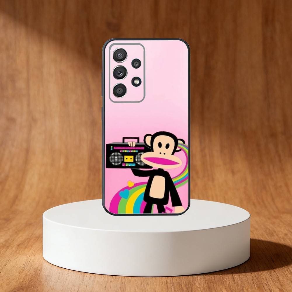 P-Paul F-Frank Phone Case For Samsung S25,S24,S21,S22,S23,S30,Ultra,S20,Plus,Fe,Note,10,9,5G Black Cover