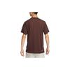 Nike Solid Color Logo Regular Fit Short Sleeve T-Shirt for Men In Brown