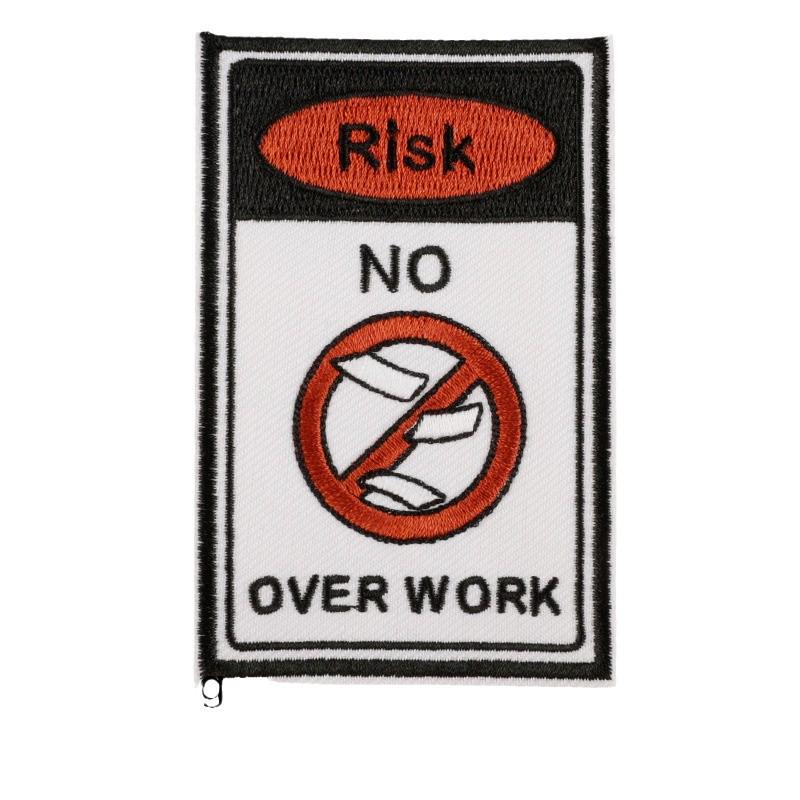 Embroidered Adhesive English Brand Patch: DIY Clothing & Journal Fabric Applique