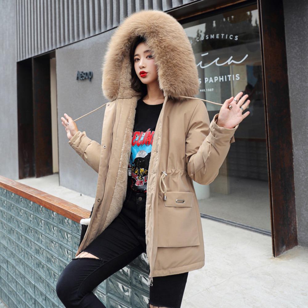 Winter New Trendy Down Cotton-padded Clothes Women's Clothing Waist Slim Fit Warm Student Cotton-padded Jacket