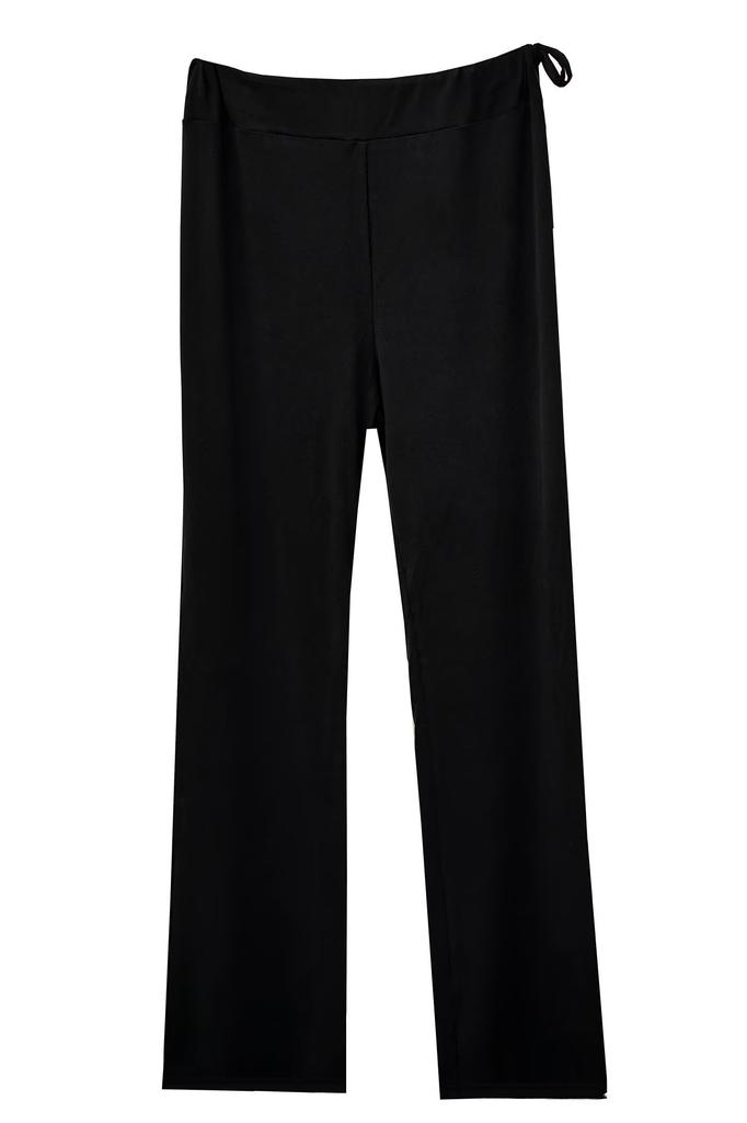Ballet Flare Adult Black Stretch Ballet Long Pants with 9332 s.lemon Pants, Belt, S-155/64